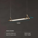 Axyaa Brass Pendant Light: Modern Minimalist Dining Table Lamp