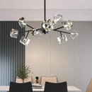 Axyaa Crystal Chandelier Dining Room Ceiling Light Luxury Pendant Lamp