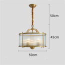 Axyaa Gold Metal Glass Tube Chandelier: Modern Large Round Dining Table Lighting