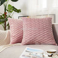 Axyaa Soft Solid Color Cushion Cover Set Luxury Home Decor Sofa Seat Pillow Case