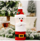 Axyaa Christmas Wine Bottle Cover Set for Festive Table Decor & Gifts