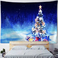 Axyaa Aurora Night View Christmas Tree Tapestry for Festive Home Decor