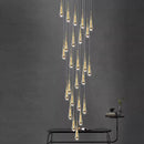 Axyaa Crystal Chandelier for Modern Luxury Home Decor and Indoor Lighting