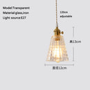 Axyaa Glass Pendant Chandelier Lighting E27 Hang Lamp for Home Decoration