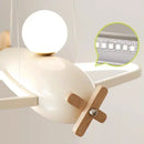 Axyaa Nordic Airplane LED Chandelier for Children's Room Nursery Bedroom Decor