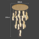 Axyaa Crystal Chandelier Pendant Light for Living and Dining Room Lighting