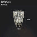 Axyaa Crystal Wall Lamp Bedroom Staircase Indoor Lighting Modern Home Decor