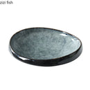 Axya Ceramic Dinner & Dessert Plates Set - Restaurant Quality Irregular Tableware