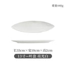Axyaa Ceramic Long Strip Dessert Plate
