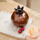 Axyaa Pomegranate Ceramic Vase: Table Decor, Floral Arrangement, Room Aesthetic