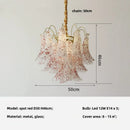 Axyaa Luxury Glass Pendant Lights - Colorful E14 Hanging Lamp for Living Room