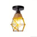 Axyaa Hemp Rope Woven Ceiling Light: Retro Style, E27 Base, Aisle & Balcony Fixture