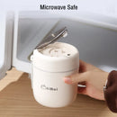 Axyaa Double-Layer Stainless Steel Thermal Lunch Box with Spoon and Bag