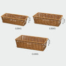 Axyaa Wicker Serving Baskets: Handwoven Rattan, Multicolor, 10 Styles for Bread, Fruit, Vegetables