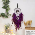 Axyaa Colorful Feather Pendant Dream Catcher Wall Hanging for Living Room