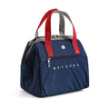Axyaa Candy Color Nylon Tote Lunch Cooler Bag with Multiple Pockets