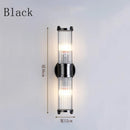 Axyaa Nordic Crystal Brass LED Wall Lamp - Modern Luxury Room Lighting