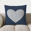 Blue & White Chevron Pattern Pillow Cover for Sofa, Bedroom, Car - Axyaa Brand