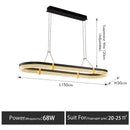 Axyaa Acrylic LED Pendant Lights for Dining Table Chandeliers