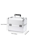 Axyaa Portable Cosmetic Suitcase: Professional Makeup Bag for Women with Large Capacity