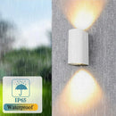 Axyaa Outdoor Waterproof Wall Lamps, Indoor Up Down Light for Garden, Porch, Terrace and Balcony Sconce