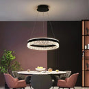 Axya Crystal Rings LED Pendant Lights for Home Luminaires