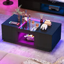Axyaa LED Rectangle Coffee Table - Modern Centerpiece for Living Spaces