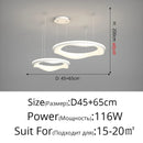 Axyaa Minimalist Art Ceiling Lamp White Black Pendant High-end Indoor Lighting