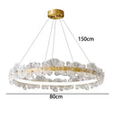 Axyaa Gold Aluminum Villa Chandelier for Indoor Lighting