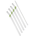 Axyaa Glass Straw Set: Reusable Eco-Friendly Smoothie Cocktail Bubble Tea Straws