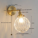 Axyaa Green Glass LED Wall Lamps | Modern Applique Murale for Home Decor