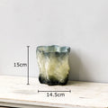 Gradient Glass Vase Hydroponic Flower Pot by Axyaa