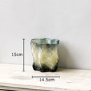 Gradient Glass Vase Hydroponic Flower Pot by Axyaa