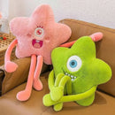 Axyaa Star Pattern Plush Long Leg Pillow for Bedroom Sofa Chai