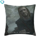 Axyaa Skyrim Meme Cushion Cover - Designer Polyester Cushion Case for Home Decor