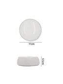 Axyaa White Special-shaped Dinner Plate Set for Restaurant and Kitchen