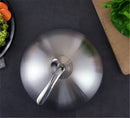 Axya Gold Stainless Steel Plate Cover for Western Style Food & BBQ Pot