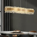 Axyaa Modern Crystal Chandelier: Luxury LED Pendant Lights for Living Room & Kitchen