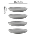 Axyaa Eco-Friendly Wheat Straw Dinner Plates Set - 4pcs Full Tableware & Dinnerware