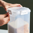 Axyaa Clear Bread Box: Rectangular Container with Lid for Freshness