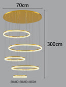 Axyaa Staircase Chandeliers LED Pendant Light for Modern Home Decor