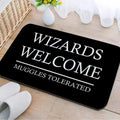 Axyaa Wizard Muggle Entrance Mat: Non-Slip Absorbent Hallway Carpet