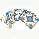 Axyaa Moroccan Tile Stickers: Peel and Stick Waterproof Wall Decal