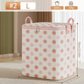 Axyaa Foldable Closet Organizer Bag with Handle for Clothes, Blankets, and Pillows