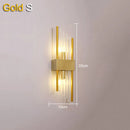 Axyaa Black Crystal Minimalist Wall Lamp Luxury Lighting