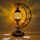 Axyaa Vintage Art Deco Mosaic Glass Table Lamp