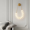 Axya Cream Style Asymmetric Magic Bean Wall Lamp - Living Room Creative Design
