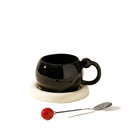 Axyaa Ceramic Coffee Cup & Saucer Set for Home Breakfast & Afternoon Tea