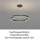 Axyaa Modern LED Ceiling Chandelier: Black/White, Living/Dining/Bedroom/Kitchen, Home Lighting Fixture