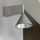 Axyaa Nordic Brushed Metal Cone Wall Lamp for Living Room, Study, Dining Room